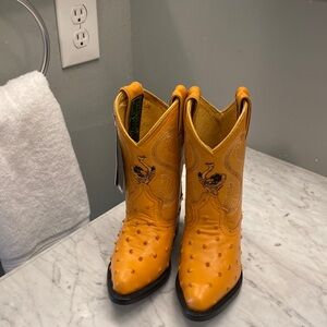 Ostrich Boots (100% Welt), hand made toddler western boots, size 7.5